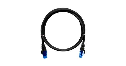 Коммутационный шнур NIKOMAX U/UTP 4 пары, Кат.6 (Класс E), 250МГц, 2хRJ45/8P8C, T568B, заливной, с защитой защелки, многожильный, BC (чистая медь), 24AWG (7х0,205мм), LSZH нг(А)-HFLTx, черный, 0,5м | код NMC-PC4UE55B-005-C-BK | NIKOMAX Сери