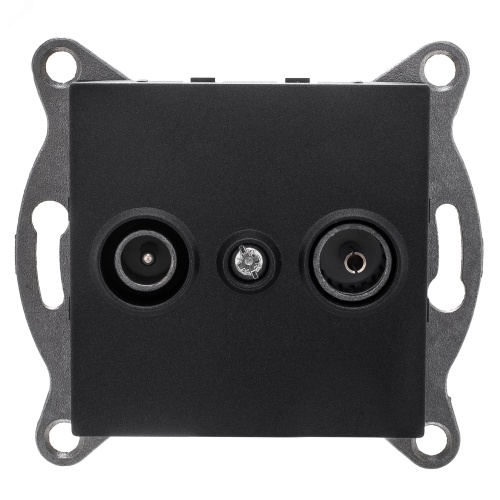 GUSI Bravo механизм розетки TV+ SAT, оконечной, скрытая установка. Цвет графит. | код С10TS1-010 | GUSI ELECTRIC