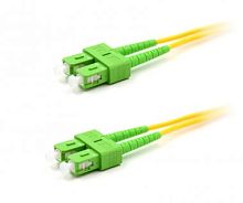 Патч-корд оптический LANMASTER, LSZH, дуплексный, SC/APC-SC/APC, SM OS2, 0.5 м | код LAN-2SC-2SC/SA-0.5 | LANMASTER