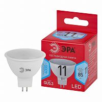 Лампа светодиодная RED LINE LED MR16-11W-840-GU5.3 R 11Вт MR16 софит 4000К нейтр. бел. GU5.3 | Код. Б0052441 | ЭРА