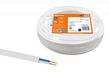Провод ПГВВП 2х1 ГОСТ (бухта 5м) белый | код SQ0127-0301 | РЭМЗ ТМ