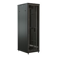 Шкаф напольный 19-дюймовый, 47U, 2277x600х600 мм (ВхШхГ), передняя и задняя распашные перфорированные двери (75%), цвет черный (RAL 9004) (разобранный) | код 520223 | WRLine