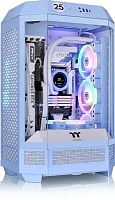 Корпус Thermaltake The Tower 300 Hydrangea голубой без БП miniITX 8x120mm 6x140mm 2xUSB3.0 audio bott PSU | код 1998320 | THERMALTAKE