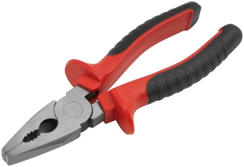 Плоскогубцы комбинированные "Оптима" 180мм двухцветные обрезиненные ручки полированная сталь КУРС 47554 Плоскогубцы комбинированные "Оптима" 180мм двухцветные обрезиненные ручки полированная сталь КУРС 47554