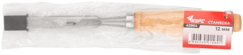 Стамеска с деревянной ручкой 12 мм | код 42954 | FIT фото 3