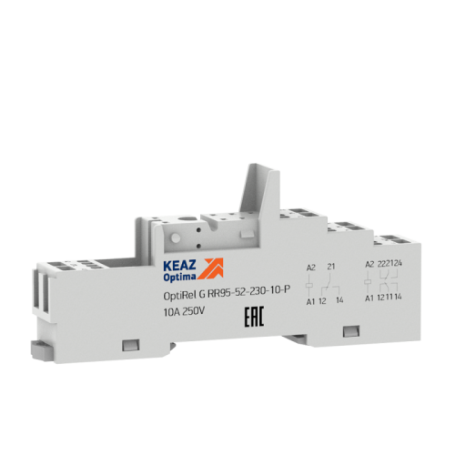 Розетка для реле OptiRel G RR95-52-230-10-P | код 281175 | КЭАЗ