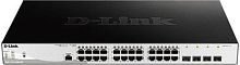 Коммутатор D-Link DGS-1210-28MP/ME DGS-1210-28MP/ME/B (L2) 24x1Гбит/с 4xКомбо(1000BASE-T/SFP) 4SFP 24PoE 370W управляемый | код 1085136 | D-Link