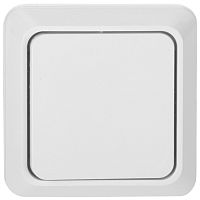 Выключатель 1-клавишный открытой установки IP20 10А, белый Альфа General | код 477000 | GENERAL