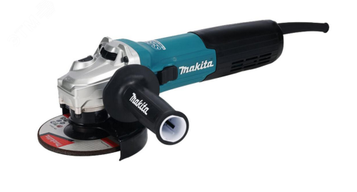 Шлифмашина угловая сетевая 125 мм, 1900 Вт, 11500 оборотов в миниту, AFT, SJS II, плавный пуск | код GA5092X01 | Makita