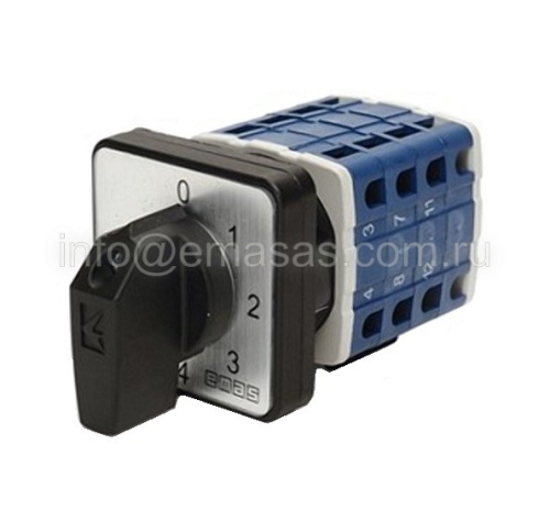 PSA016KS126S Переключатель многоступенчатый (0-6), 1 полюс, 16А | код PSA016KS126S | EMAS