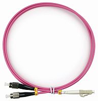 Cabeus FOP-50-OM4-LC-FC-15m Шнур оптический duplex LC-FC 50/125 mm OM4 15м LSZH | код 9157c | Cabeus