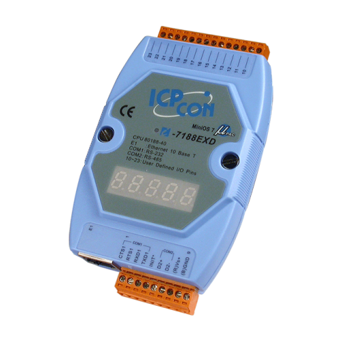 I-7188EXD-MTCP CR Modbus/TCP Internet/Ethernet Embedded Internet/Ethernet Controller with one Ethernet por | код 00-01125087 | ICP DAS