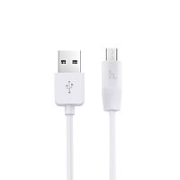 Кабель USB 2.0 hoco X1, AM/microBM, белый, 1м | код 6957531032038 | Hoco