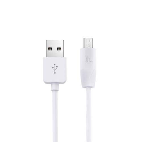 Кабель USB 2.0 hoco X1, AM/microBM, белый, 1м | код 6957531032038 | Hoco
