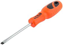 Отвертка CrV сталь пластиковая ручка SL6х100мм MOS 53689М