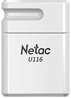 Флеш Диск Netac 64GB U116 NT03U116N-064G-20WH USB2.0 белый | код 1884193 | NETAC