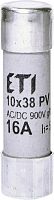Предохранитель CH 10x38 gR-PV 16A 900V (30kA) | код 002625033 | ETI