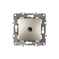 Розетка TV одиночная, Эра12, шампань, 12-3101-04 | код Б0014708 | ЭРА