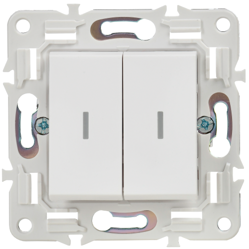 SKANDY Выключ. 2-кл. с инд. 10А SK-V09W арк. бел. IEK | код SK-V20-1-10-K01 | IEK фото 4