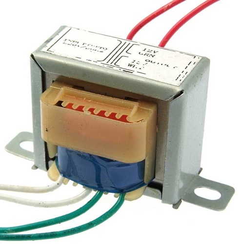 Трансформатор 50гц RUICHI EI35*15 220v to 2x12v 2W, крепление на 2 винта | код 97728 | Ruichi