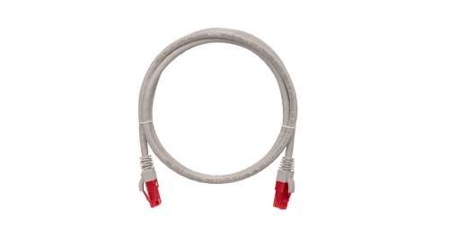 Коммутационный шнур NIKOMAX U/UTP 4 пары, Кат.6a (Класс Ea), 500МГц, 2хRJ45/8P8C, T568B, заливной, с защитой защелки, многожильный, BC (чистая медь), 24AWG (7х0,195мм), LSZH нг(А)-HFLTx, серый, 0.3м | код NMC-PC4UA55B-003-C-GY | NIKOMAX Сер