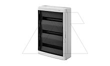 Щит навесной GALANT 3x18M, N/PE 6x 10x16+10x10mm2, дымчатая пласт. дверь, светло-серый RAL7035, 638x432x160mm, IP65 | код 1608-01 | Elektro-plast Nasielsk