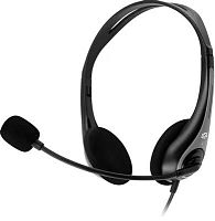 Наушники с микрофоном Оклик HS-M300 черный/серый 1.8м накладные оголовье (1876323) | код 1876323 | Oklick