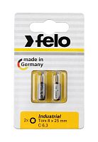 Бита серии Industrial TX 8х25, 2шт на блистере | код 2608036 | FELO