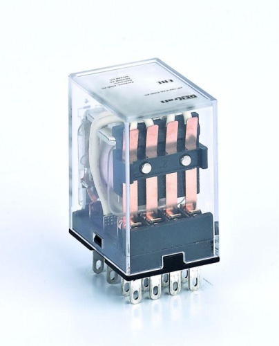Реле промежуточное ПР-102 5А 24В DC 4 конт. с LED-индикацией | код. 23887DEK | DEKraft