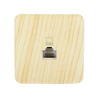 Розетка компьютерная 1-м ОП VIOLA беленый дуб LEZARD 751-5200-139