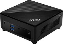Неттоп MSI Cubi 5 12M-016XRU i5 1235U (1.3) 8Gb SSD512Gb Iris Xe noOS 2xGbitEth WiFi BT 65W черный (9S6-B0A811-223) | код 1970590 | MSI
