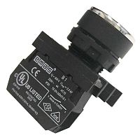 Кнопка нажимная круглая с "0" B100DH-0 черн. EMAS B100DHO