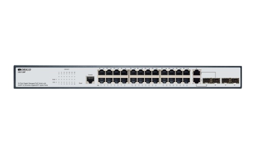 Коммутатор Origo OS3128P/250W OS3128P/250W/A1A 24x1Гбит/с 2xКомбо(1000BASE-T/SFP) 2SFP 24PoE+ 250W управляемый | код 2030968 | ORIGO