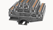 DS2.5-3L-PV-01P-11-00Z(H) Клемма PUSH-IN, 2.5 мм.кв., 3ур, PV | код 11040000128| DEGSON