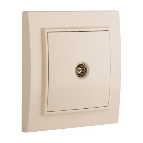 Розетка TV 1-мест, СП бежевый 75Ом 5-862МГц Минск | код ERA00-027-20 | EKF фото 3