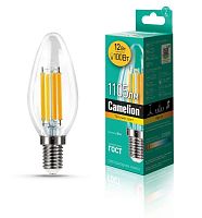 Лампа светодиодная филаментная LED12-C35-FL/830/E14 12Вт 220В Camelion 13708