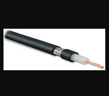 Кабель коаксиальный RG-58 50 Ом жила - 20 AWG 4.95мм PVC черный (500м) | код 254850 | Hyperline