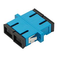 Адаптер оптический LANMASTER SC, SM, дуплексный | код LAN-2SC-AM-SM | LANMASTER