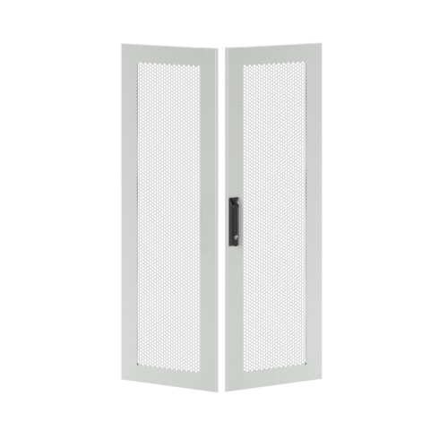 Дверь перфорированная двухстворчатая для IT-CQE 2200 x 600 RAL7035 | код RGITCPMD2260 | DKC