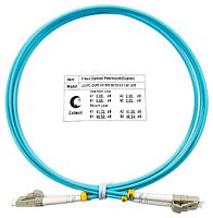 Cabeus FOP-50-LC-LC-15m Шнур оптический duplex LC-LC 50/125 mm OM3 15м LSZH | код 8467c | Cabeus
