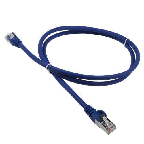 Патч-корд LANMASTER LSZH FTP кат.5e, 15 м, синий | код LAN-PC45/S5E-15-BL | LANMASTER