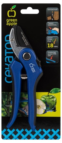 Секатор GASK10-60 садовый для дачи контактный | код. Б0053449 | Green Apple