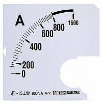 Шкала Ш72 800/5А-1,5 (для А72 Х/5А) | код. SQ1102-0203 | TDM