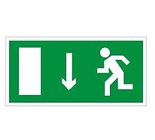 Пиктограмма (Выход прямо вниз) ПЭУ009 240х125 РС-M | код 2502000040 | Световые Технологии