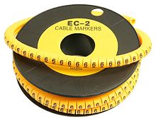 Cabeus EC-2-6 Маркер для кабеля д.7.4мм, цифра 6 | код 7427c | Cabeus