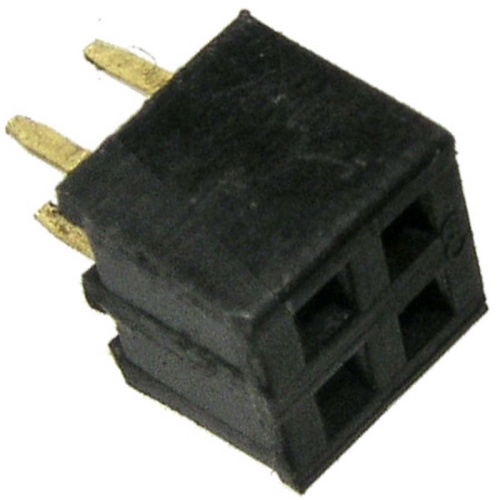 Гнездо для плат 2.00 мм RUICHI PBD2-4 (PBD2-2x2) 2.00 мм, 4 контакта | код 63428 | Ruichi