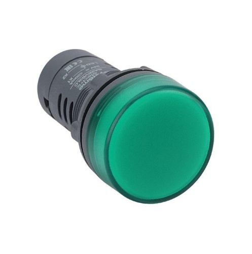 Лампа светосигнальная SB7 d22мм 230В AC зел. моноблочная | код. SB7EV03MP | Systeme Electric