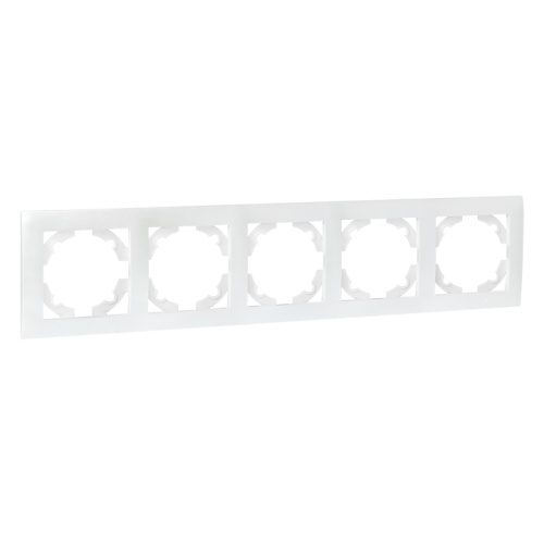 Валенсия Рамка 5-местная жемчуг | код EWM-G-305-50 | EKF Валенсия Рамка 5-местная жемчуг | код EWM-G-305-50 | EKF