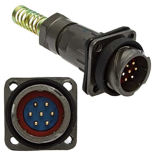 Разъём быстроразъёмный SZC FQ18-7pin ZPJ-8, 7-ми контакнтый | код 106957 | SZC