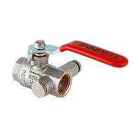 Кран шар. BASE с дренажом и воздухоотводчиком 3/4" вн.-вн. | код. VT.245.N.05 | VALTEC
